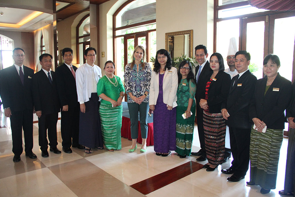 Queen Máxima of the Netherlands Stays At Chatrium Hotel Royal Lake Yangon